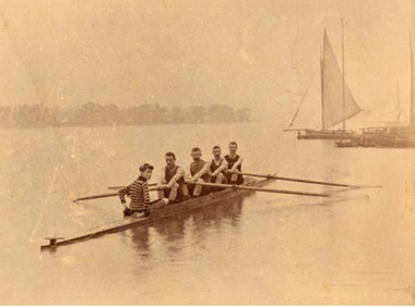 Photograph, George Rose, Albert Park Champion Four, 1899-1900, 1900