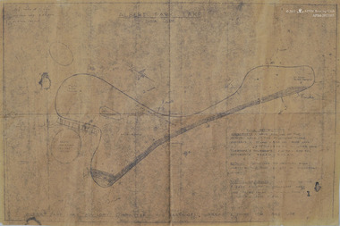 Map, Albert Park Lake, Post-1957