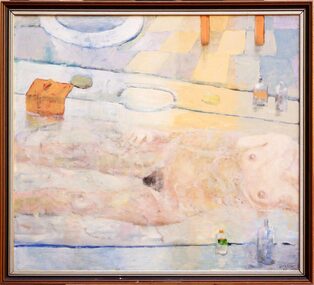 Oil Painting, Adriane - Venice Bathing, 1984