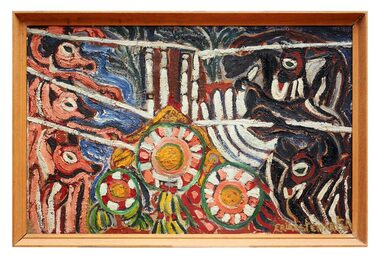 Oil Painting, Untitled (Flowers), 1969