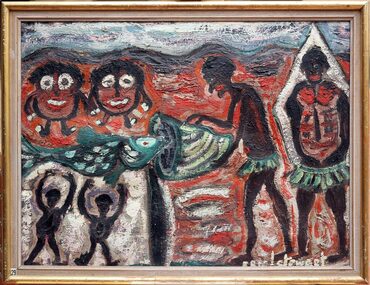 Oil Painting, Legend of Wur-run-nah's Walkabout, No Date
