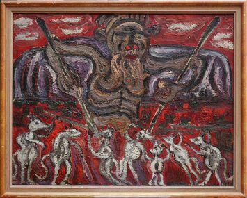 Oil Painting, The Legend of Ayers Rock, 1976