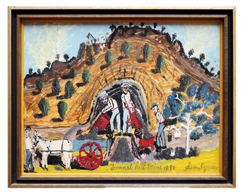 Mixed Media Painting, Tunnel Hill Mine, 1890, No Date