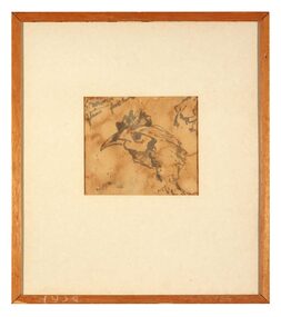 Ink Drawing, Chooks, 1954