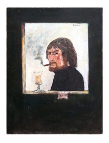 Oil Painting, Self Portrait, 1969