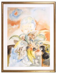 Watercolour Painting, Portrait of Clifton Pugh in Somerset,  1986, 1986