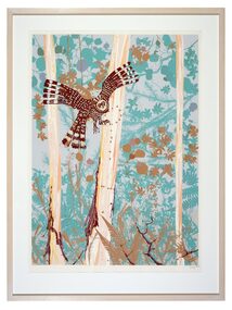 Screenprint, Owl in the Night, 1986
