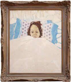 Oil Painting, Adriane in Bed, 1982