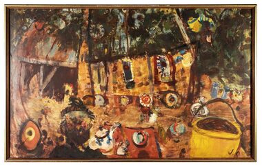 Oil Painting, Peter Laycock Pottery, 1969