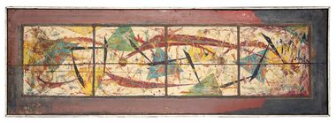 Oil Painting, Sketch for Ceramic Mural, 1954