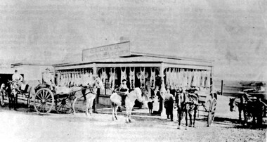 Photograph, Edward Lloyd's butcher shop