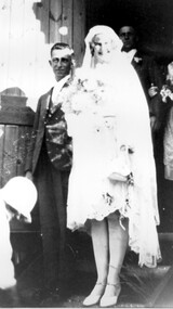 Photograph, Mr William and Mrs Emma Atkinson on their marriage in 1930