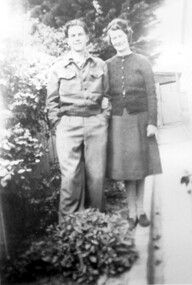 Photograph, Marj Haeffner and her brother Peter, 1940s