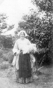 Photograph - Mrs Ethel Cerini in costume for 'The Quaker Girl'