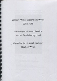 Book, William (Willie) Victor Baily Wyatt