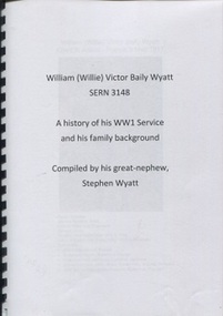 Book, William (Willie) Victor Baily Wyatt