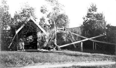 Work on paper - Photograph, Playground at "Graceburn" 9 Victoria Crescent Surrey Hills, c1909-10