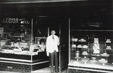 Photograph, Exterior of John Fleming's Delicatessen in Union Road, Surrey Hills, early 1930s