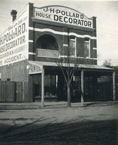 Photograph, Shop of J H Pollard, House Decorator, at 139 Union Road, Surrey Hills, 1930