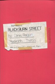 Book, Blackburn Street, ?1980s