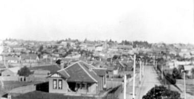 Photograph, Surrey Hills viewed from 'Quamby' at 293 Mont Albert Road, c 1915, 1915