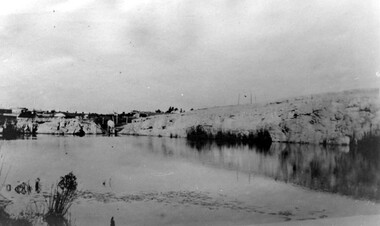 Photograph, Grovedale Road Quarry in the 1920s - looking south, c1920