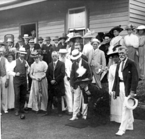 Photograph, Surrey Hills Bowling Club opening in 1912, 1912