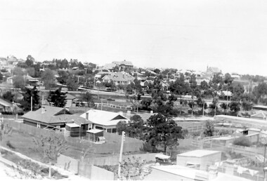 Photograph, Surrey Hills looking south-east from the steeple of Holy Trinity Church, 1921