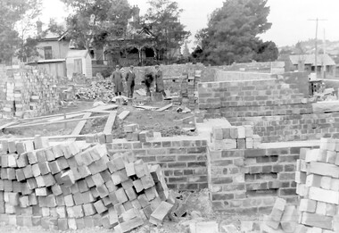 Photograph, Holy Trinity Church of England, Surrey Hills during construction, 1922