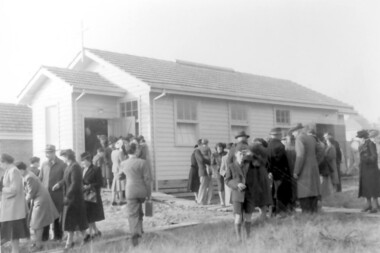 Photograph, Opening of St Theodore's Church, Wattle Park, 1953