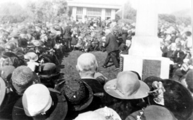 Photograph, Unveiling of the Memorial Cross in Surrey Gardens, 1921, 1921
