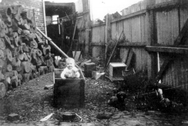 Photograph, Rear of bakery of Donald H. Rowe at 118 Union Road Surrey Hills in 1930s