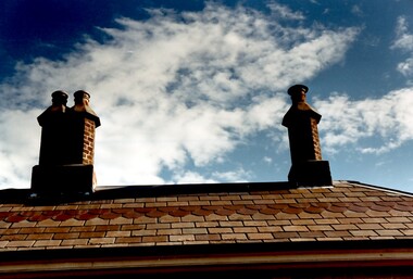 Photograph, Chimneys of 'Tavistock' at 192 Union Road, Surrey Hills, 1978