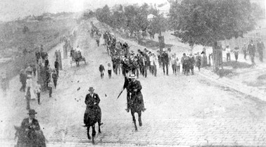 Photograph, Parade in celebration of King Edward VII's birthday, 1902, 1902