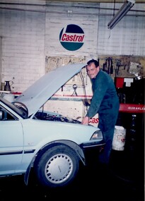 Photograph - Black and White Photograph, J & V Warren-Smith Auto Service, 1991