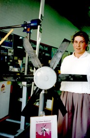 Photograph, Sunergy receptionist Elaine Gill, 1991