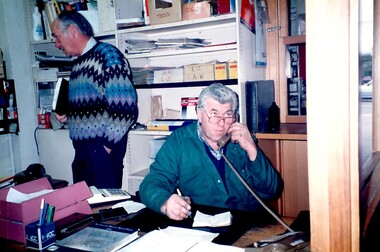 Photograph, Wally Hoersch of J&V Warren-Smith Auto, 1991