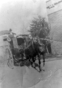Photograph, Fred Lyons and his hansom cab