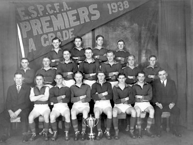 Photograph, Surrey Hills Church of Christ ESPCFA A Grade Premier football team, 1938