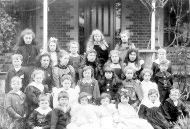 Photograph, Ken Hall (deceased), Campden Ladies College students, Windsor Crescent, Surrey Hills, Copy - c1983