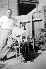 Photograph, Fred Lyons with son Arthur of Surrey Hills