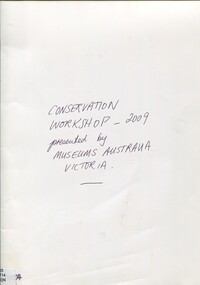Book, Conservation notes: Preservation of photographs and negatives, 2009