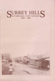 Book, Surrey Hills: in celebration of the centennial 1883-1983, Reprinted November 1992