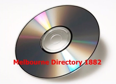 Compact disc, Melbourne Directory 1882 (Sands & McDougall)