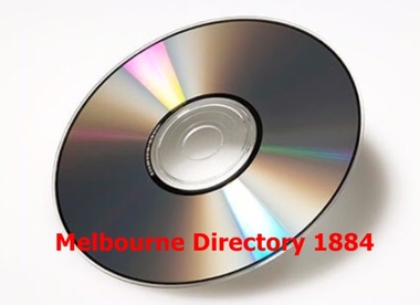 Compact disc, Melbourne Directory 1884 (Sands & McDougall)