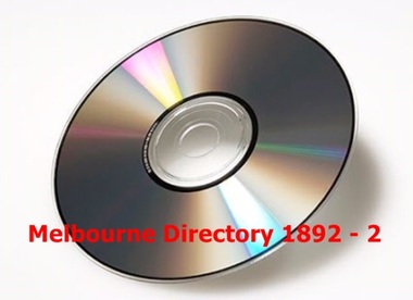Compact disc, Melbourne Directory 1893 (Sands & McDougall)