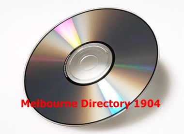 Compact disc, Melbourne Directory 1904 (Sands & McDougall)