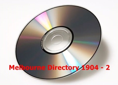 Compact disc, Melbourne Directory 1905 (Sands & McDougall)