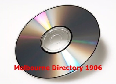 Compact disc, Melbourne Directory 1906 (Sands & McDougall)