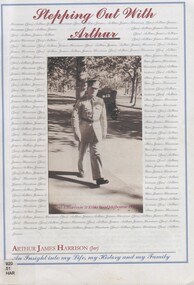 Book, Stepping Out with Arthur: Arthur James Harrison (Jnr) An insight into my life, my history and my family